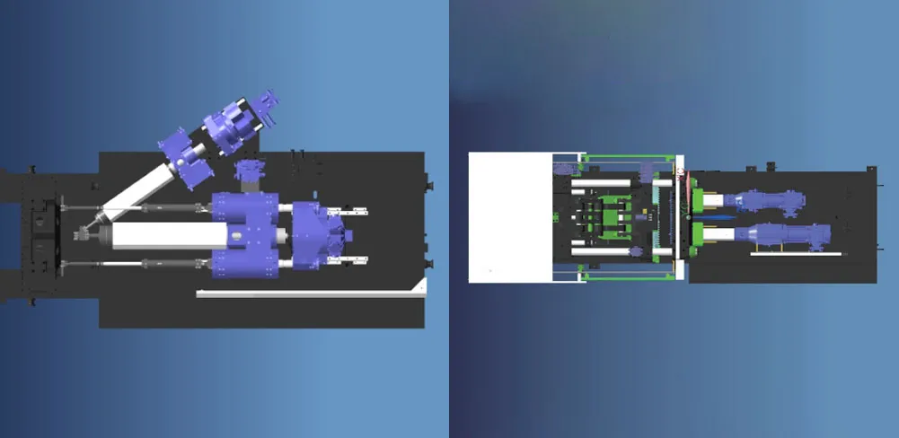 IJT mix dual color series servo injection molding machine